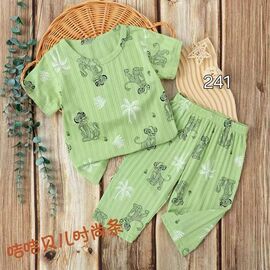 Піжама дитяча легка на дівчинку 241-1 green р.5-7 "Фунтик" недорого оптом від прямого постачальника