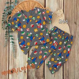 Піжама дитяча легка на хлопчика 244-2 grey р.8-10 "Фунтик" недорого оптом від прямого постачальника