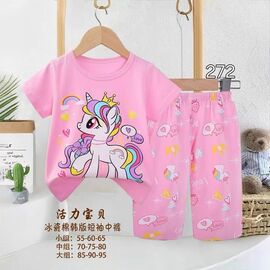 Піжама дитяча легка на дівчинку 272-1 pink р.8-10 "Фунтик" недорого оптом від прямого постачальника