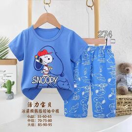 Піжама дитяча легка на хлопчика 274-1 l.blue р.5-7 "Фунтик" недорого оптом від прямого постачальника