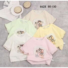 Фотография Футболка детская на девочку 6628 milk р.1-5 "Фунтик" недорого оптом от прямого поставщика