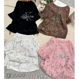 Фотография Футболка детская на девочку 8047 white р.5-9 "Фунтик" недорого оптом от прямого поставщика