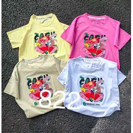 Фотография Футболка детская на девочку 822 beige р.4-8 "Фунтик" недорого оптом от прямого поставщика