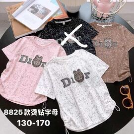 Фотография Футболка детская на девочку 8825 brown р.8-12 "Фунтик" недорого оптом от прямого поставщика