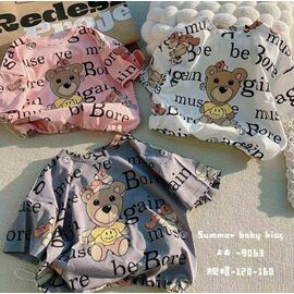 Фотография Футболка детская на девочку 9063 grey р.6-10 "Фунтик" недорого оптом от прямого поставщика