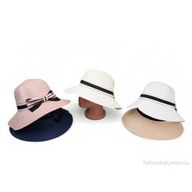 Фотография Шляпа женская Лето 19-04 mix (5 шт. р.сетка 56-58) "TUZZI" недорого оптом от прямого поставщика