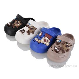 Фотография Шлепки детские летние Лето S803-11 mix (12 пар р.24-29) "Family" недорого оптом от прямого поставщика