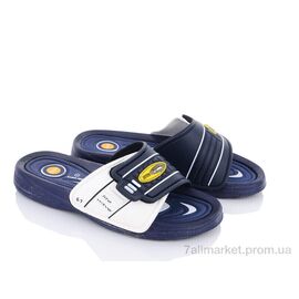 Фотография Шлепки мужские пляжные Лето 3R21M navy (6 пар р.41-43) "Obuvok" недорого оптом от прямого поставщика