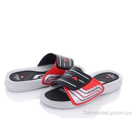 Фотография Шлепки мужские пляжные Лето 3R93M red (6 пар р.41-43) "Obuvok" недорого оптом от прямого поставщика
