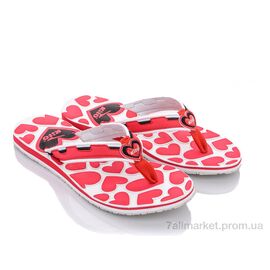 Фотография Шлепки женские облегченные Лето W8523 red (12 пар р.36-39) "Obuvok" недорого оптом от прямого поставщика