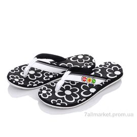 Фотография Шлепки женские облегченные Лето W8523 white (12 пар р.36-39) "Obuvok" недорого оптом от прямого поставщика