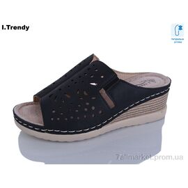 Фотография Шлепки женские облегченные Лето G36 black (8 пар р.37-42) "Trendy" недорого оптом от прямого поставщика