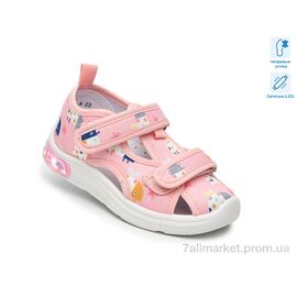 Фотография Тапки детские домашние Весна/осень T60013A LED (12 пар р.23-28) "Ok Shoes" недорого оптом от прямого поставщика