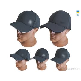 Фотография Кепка унисекс Лето 0739 т.сірий mix (5 шт. р.сетка M-XL) "Mabi" недорого оптом от прямого поставщика