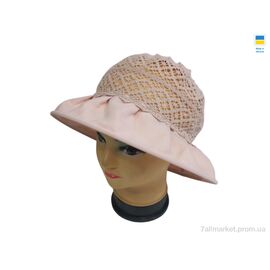 Фотография Шляпа женская Лето 0724 рожевий (4 шт. р.сетка 56-60) "Mabi" недорого оптом от прямого поставщика