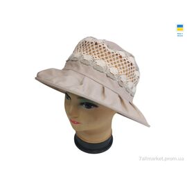 Фотография Шляпа женская Лето 0729 бежевий (4 шт. р.сетка 56-60) "Mabi" недорого оптом от прямого поставщика