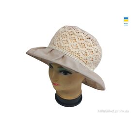 Фотография Шляпа женская Лето 0730 бежевий (4 шт. р.сетка 56-60) "Mabi" недорого оптом от прямого поставщика