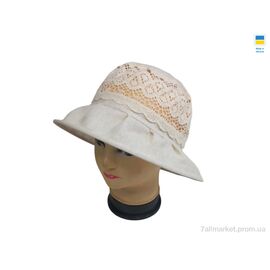 Фотография Шляпа женская Лето 0732 бежевий (4 шт. р.сетка 56-60) "Mabi" недорого оптом от прямого поставщика