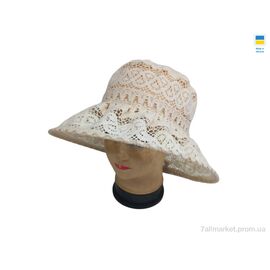 Фотография Шляпа женская Лето 0737 бежевий (4 шт. р.сетка 56-60) "Mabi" недорого оптом от прямого поставщика