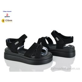 Фотография Босоножки детские летние Лето ZC2281 black (6 пар р.32-37) "Clibee-Doremi" недорого оптом от прямого поставщика