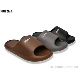 Фотография Шлепки мужские пляжные Лето 860-1 mix (12 пар р.40-45) "Super Gear" недорого оптом от прямого поставщика