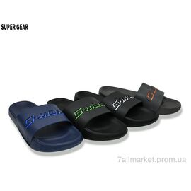 Фотография Шлепки мужские пляжные Лето 7826 mix (12 пар р.40-45) "Super Gear" недорого оптом от прямого поставщика