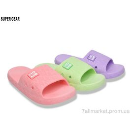 Фотография Шлепки женские облегченные Лето 2669 mix (12 пар р.36-41) "Super Gear" недорого оптом от прямого поставщика