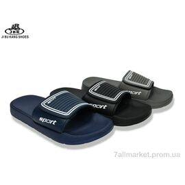 Фотография Шлепки мужские пляжные Лето 7827 липучка mix (12 пар р.40-45) "Jibukang" недорого оптом от прямого поставщика
