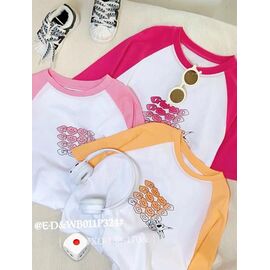 Фотография Футболка детская на девочку WB011P324 crimson р.8-12 "Фунтик" недорого оптом от прямого поставщика