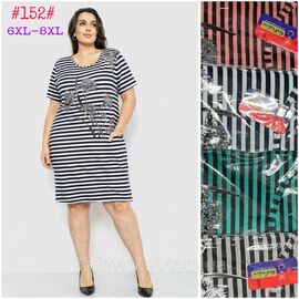 Фотография Платье домашнее женское батал размеры 6XL-8XL (МИКС) "NICOLAS" недорого от прямого поставщика