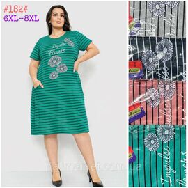 Фотография Платье домашнее женское батал размеры 6XL-8XL (МИКС) "NICOLAS" недорого от прямого поставщика