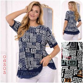 Фотография Футболка женская стильная  р-ры М-4XL (микс цв) "NICOLAS" недорого от прямого поставщика