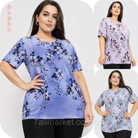 Фотография Туника женская летняя батал размеры 4XL-8XL (микс цв) "NICOLAS" недорого от прямого поставщика