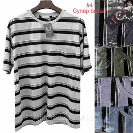 Футболка чоловіча молодіжна супер-батал р-ри 6XL-10XL (мікс кв) "NICOLAS" недорого гуртом від прямого постачальника