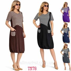 Фотография Платье домашнее женское батал размеры 52-62 (МИКС) "NICOLAS" недорого от прямого поставщика