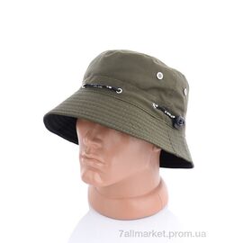 Фотография Панама мужская Лето 24-01 двухсторонняя khaki (5 шт. р.сетка 57-59) "TUZZI" недорого оптом от прямого поставщика