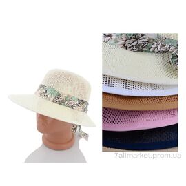 Фотография Шляпа женская Лето A31-05 mix (5 шт. р.сетка 56-59) "TUZZI" недорого оптом от прямого поставщика