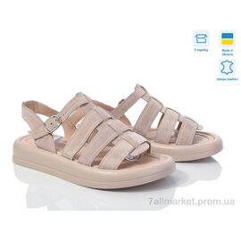 Фотография Босоножки женские летние Лето 1456 беж з. (6 пар р.36-41) "V.Arimany" недорого оптом от прямого поставщика