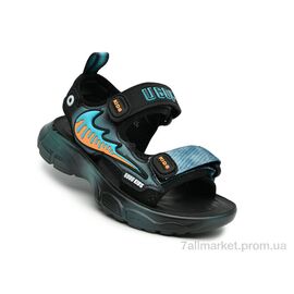 Сандалії дитячі літні Літо B2818 чорний-зелен. (10 пар р.26-30) "TOM.M" недорого оптом від прямого постачальника