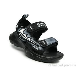 Сандалії дитячі літні Літо B2818 чорний-сірий (10 пар р.26-30) "TOM.M" недорого оптом від прямого постачальника