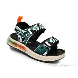 Сандалії дитячі літні Літо A2918 зелений (14 пар р.31-37) "TOM.M" недорого оптом від прямого постачальника