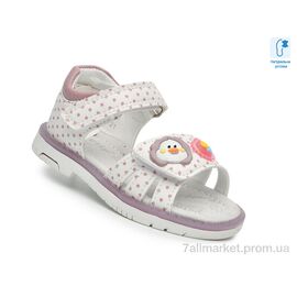 Босоніжки дитячі літні Літо F65105 білий-фіол. (8 пар р.21-26) "TOM.M" недорого оптом від прямого постачальника