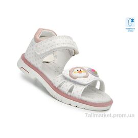 Босоніжки дитячі літні Літо F65105 білий-рожев. (8 пар р.21-26) "TOM.M" недорого оптом від прямого постачальника