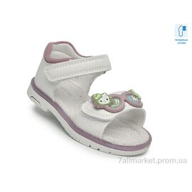 Босоніжки дитячі літні Літо F65108 білий-фіол. (8 пар р.21-26) "TOM.M" недорого оптом від прямого постачальника