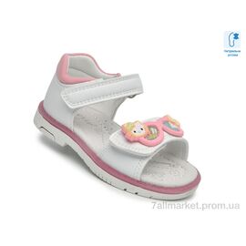 Босоніжки дитячі літні Літо F65108 білий-рожев. (8 пар р.21-26) "TOM.M" недорого оптом від прямого постачальника