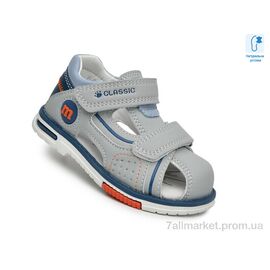 Сандалії дитячі літні Літо F65112 сірий (8 пар р.21-26) "TOM.M" недорого оптом від прямого постачальника