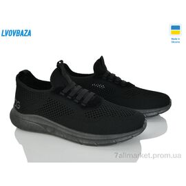 Фотография Кроссовки мужские модные Лето Dago 25-04 чорний (8 пар р.40-45) "Lvovbaza" недорого оптом от прямого поставщика