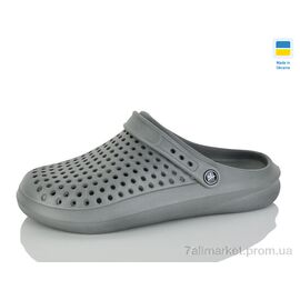 Фотография Кроксы мужские легкие Лето B504 сірий (8 пар р.41-46) "M&L  Alex13" недорого оптом от прямого поставщика