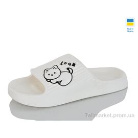 Фотография Шлепки женские облегченные Лето B104 білий (8 пар р.36-41) "M&L  Alex13" недорого оптом от прямого поставщика