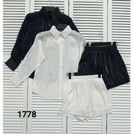 Фотография Костюм женский 1778 white р.42-46 "LOOK" недорого оптом от прямого поставщика